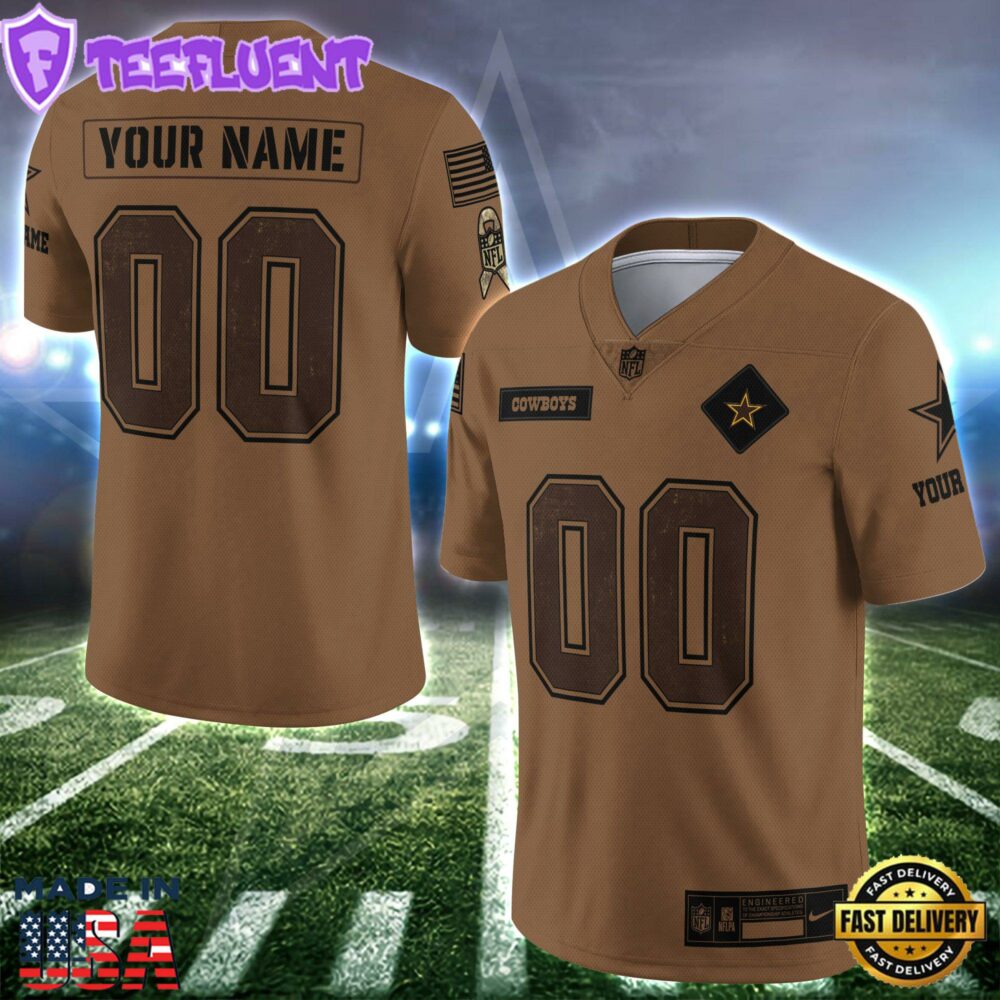 Dallas Cowboys Personalized V-neck Football Jersey Sport Gifts For Fan SPTFBJERSEY009