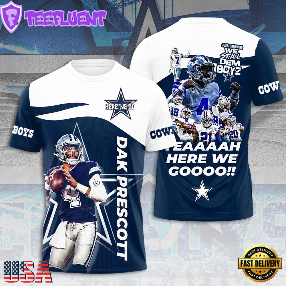 Dallas Cowboys Team All Over Print T-Shirt For Fans