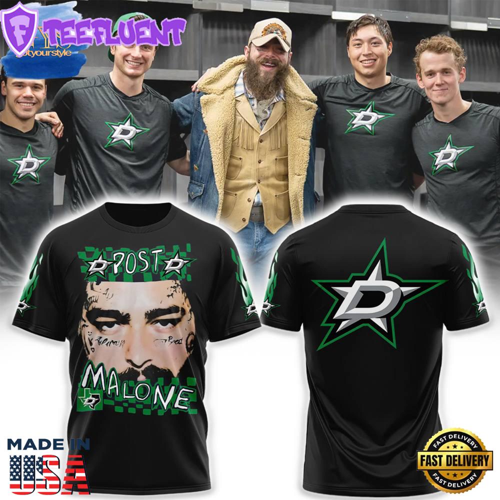 Dallas Stars x Post Malone Premium Limited Edition T-Shirt