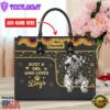 Dalmatian Dog Just A Girl Who Loves Dogs Leather Handbag