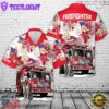 Dalmatian & Fire Truck, 4th Of July Hawaiian Shirt