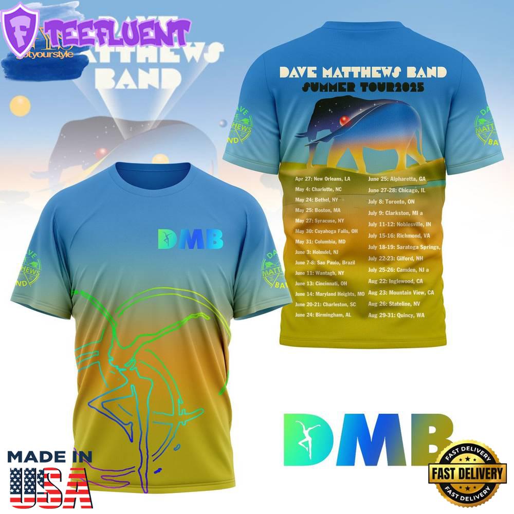 Dave Matthews Band Summer Tour 2025 Shirt