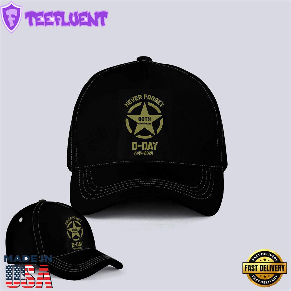 D-Day Normandy Landings 80th Anniversary 1944-2024 Baseball Cap