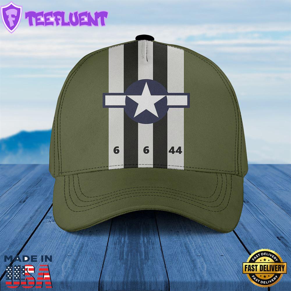 D-Day Stripes USAAF Roundel Baseball Cap