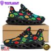 Decorations Christmas Vintage Print Pattern Black Max Soul Shoes