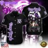Deep Purple Short Sleeve Dress Shirt For Fans