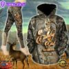 Deer Country Girl Camouflage All Over Print Leggings Hoodie Set Outfit For Women Gift Xmas