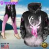 Deer Hunting Country Girl Lilac All Over Print Leggings Hoodie Set Outfit For Women Gift Xmas