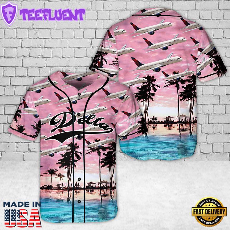 Delta Airlines Hawaiian Baseball Jersey