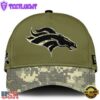 Denver Broncos 2024 Salute to Service Club Green Camo Cap Gift For Veteran