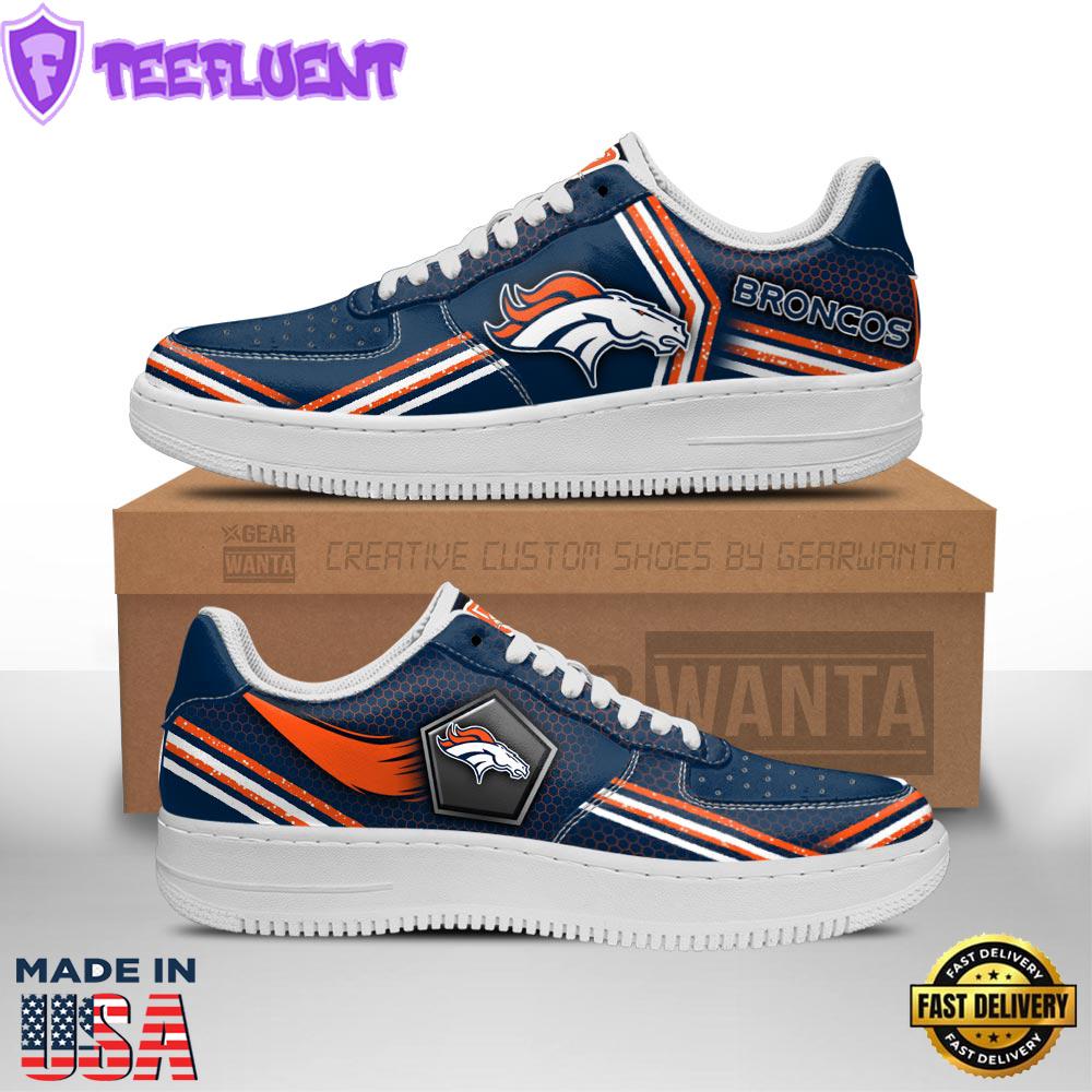 Denver Broncos Air Sneakers Custom Force Shoes For Fans