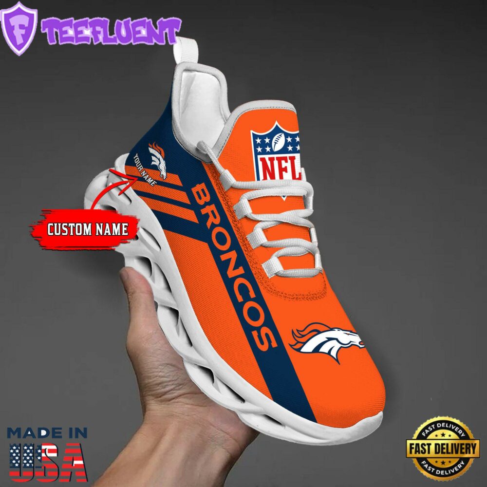 Denver Broncos NFL Clunky Max Soul Shoes Personaliz