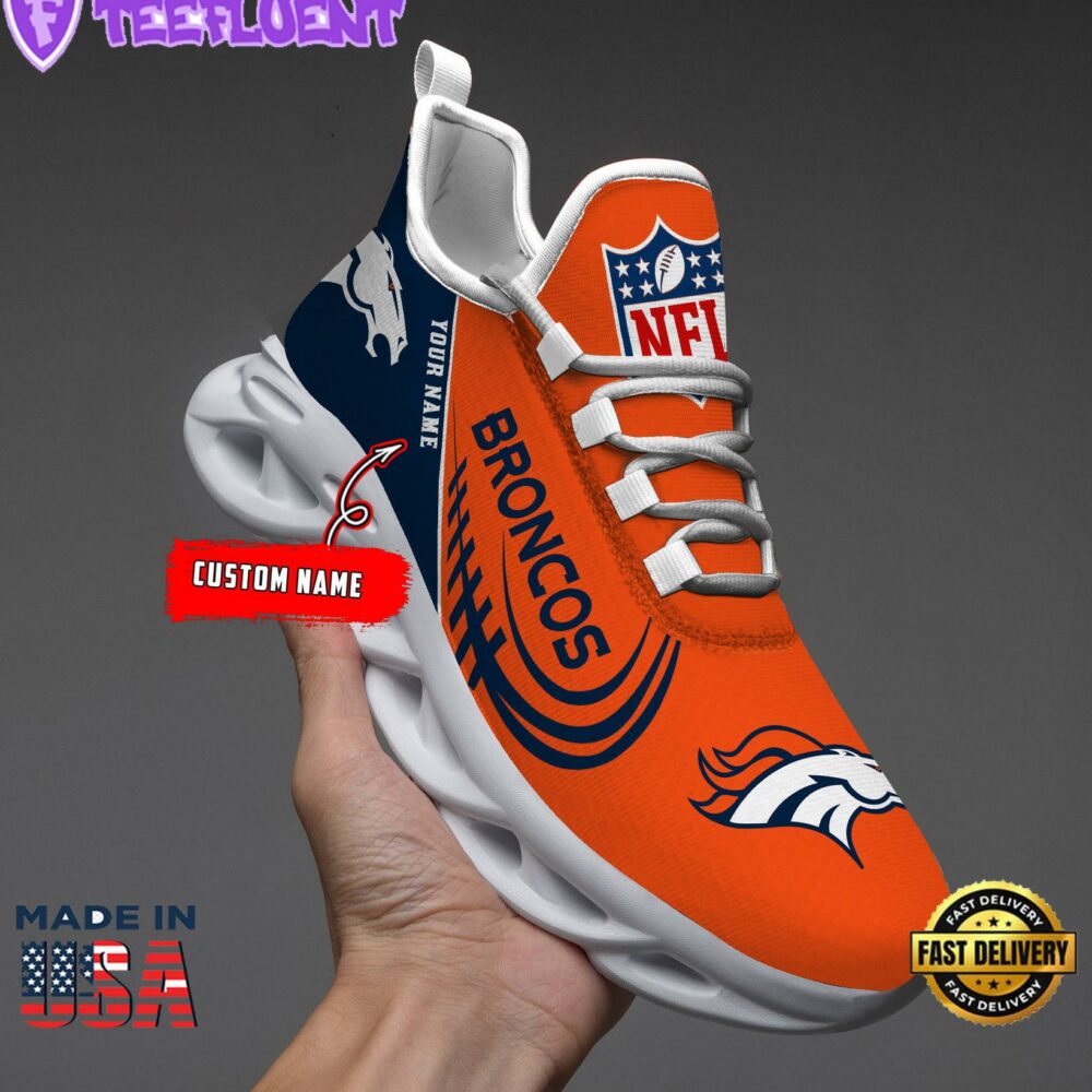 Denver Broncos NFL Clunky Max Soul Shoes Personalized 1