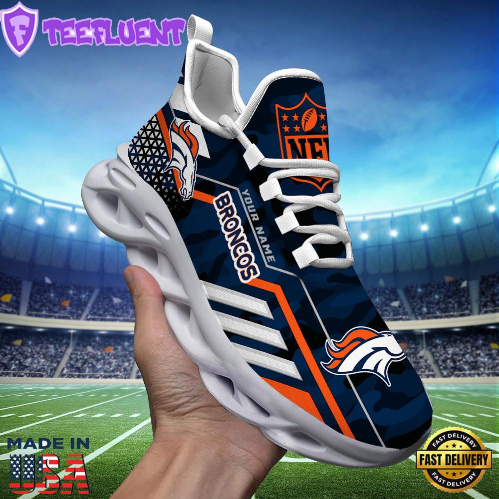 Denver Broncos NFL Clunky Max Soul Shoes Personalized