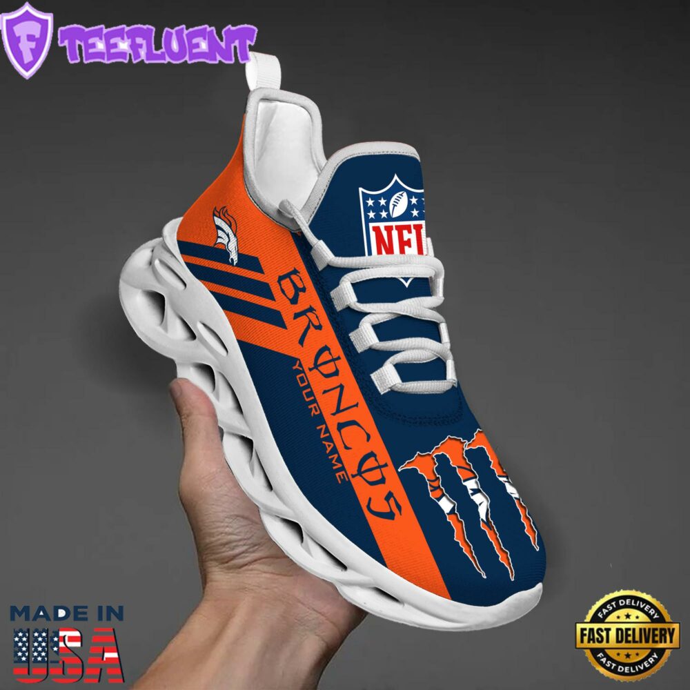 Denver Broncos NFL Clunky Max Soul Shoes Personalized