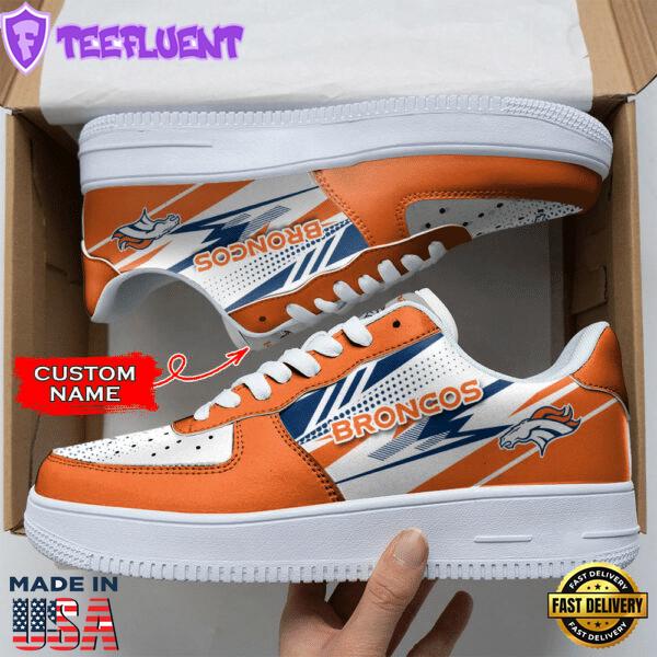 Denver Broncos NFL Personalized Air Force 1 Shoes
