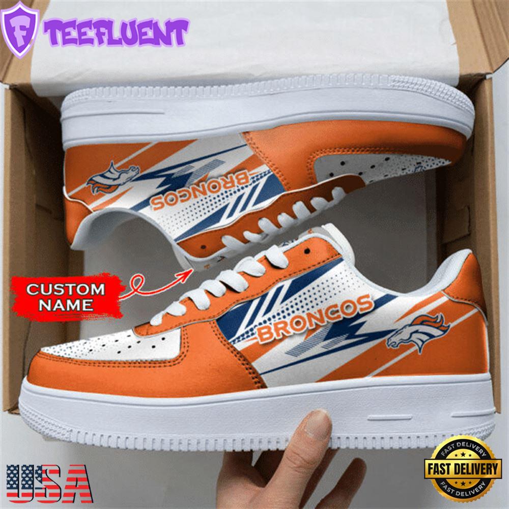 Denver Broncos NFL Personalized Air Force 1 Shoes