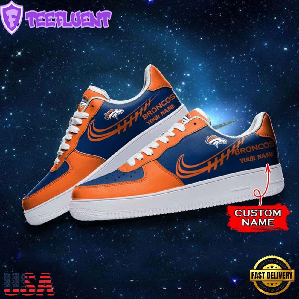 Denver Broncos NFL Personalized Air Force Sneaker