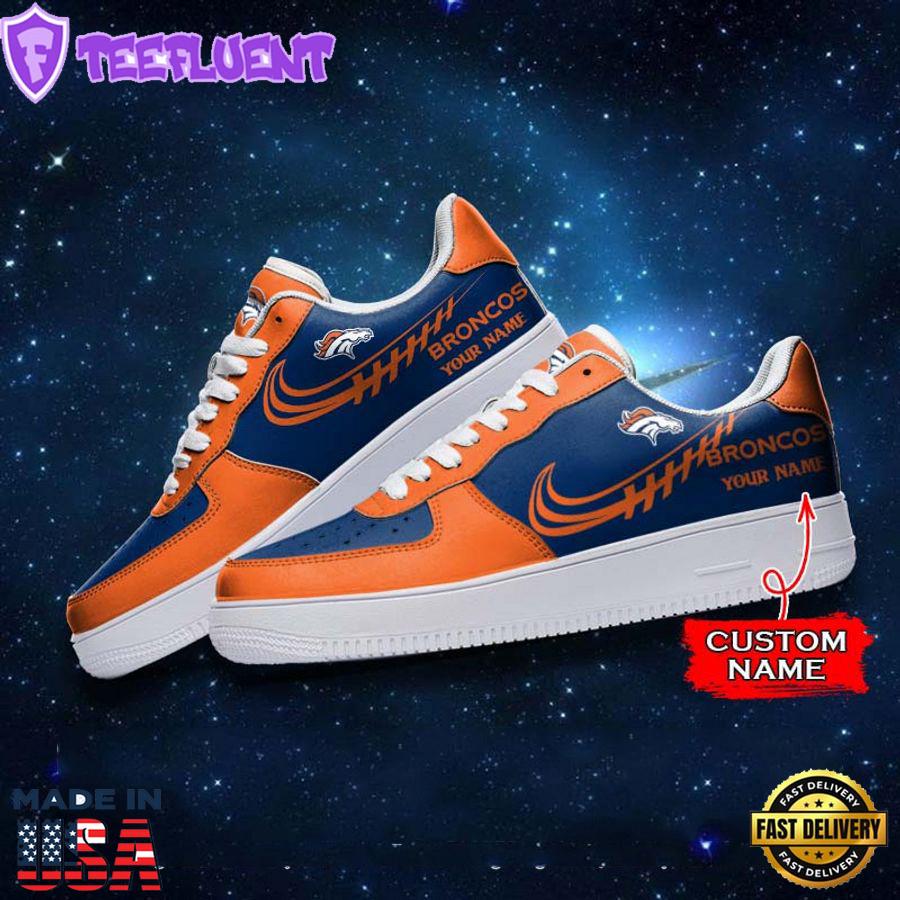 Denver Broncos NFL Personalized Nike Air Force Sneaker