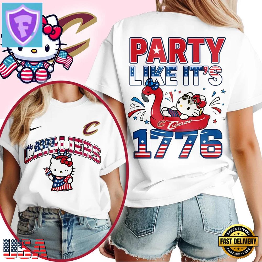 Denver Nuggets 2026 NBA Hello Kitty Independence Day Unisex 3D Shirt