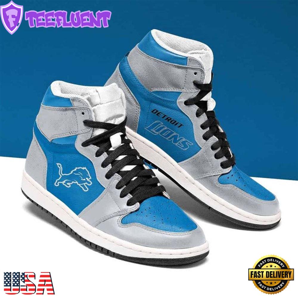 Detroit Lions Jordan Sneaker Nfl Detroit Lions Custom Shoes For Men Women