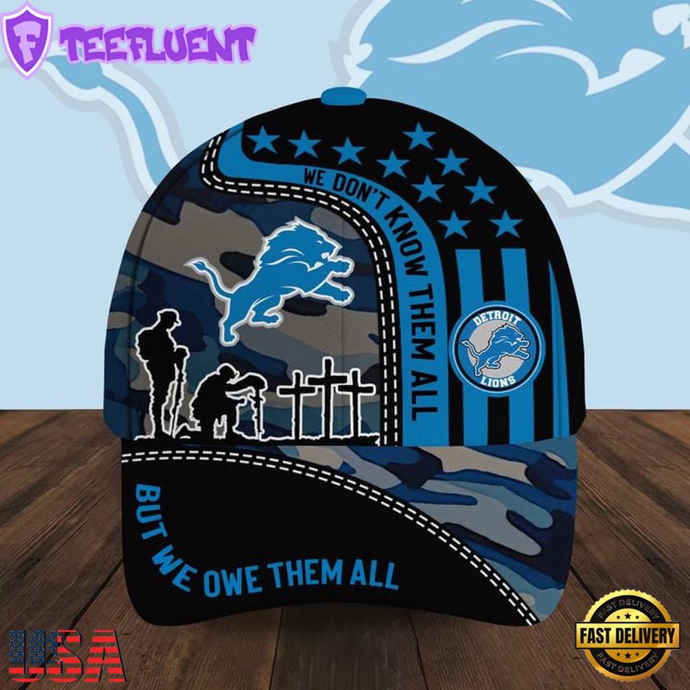 Detroit Lions Memorial Day NFL Team Baseball Cap