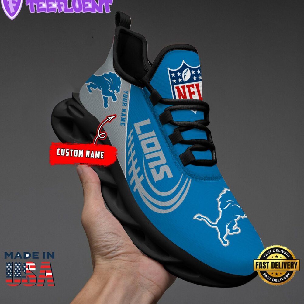Detroit Lions NFL Clunky Max Soul Shoes Personalized 1