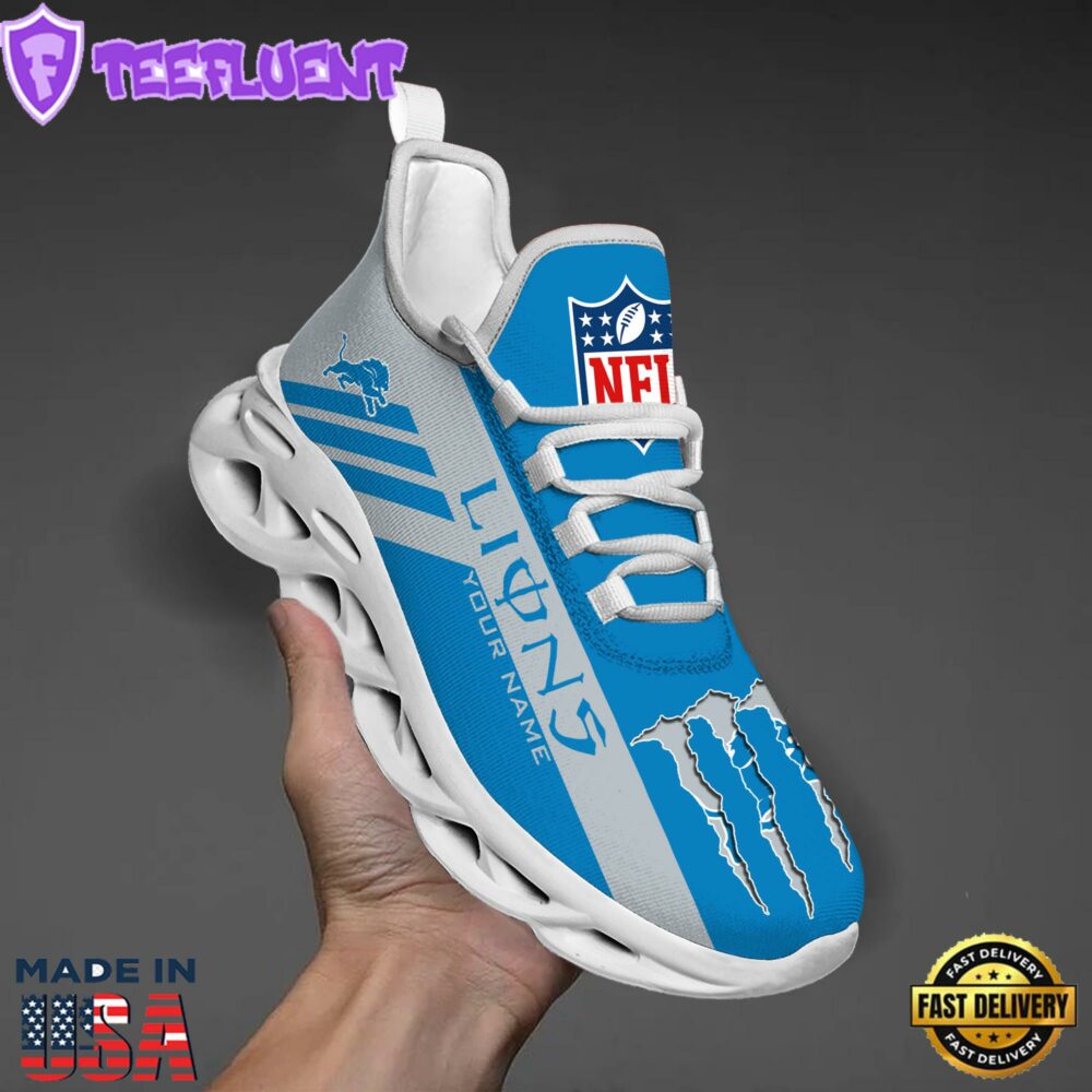 Detroit Lions NFL Clunky Max Soul Shoes Personalized