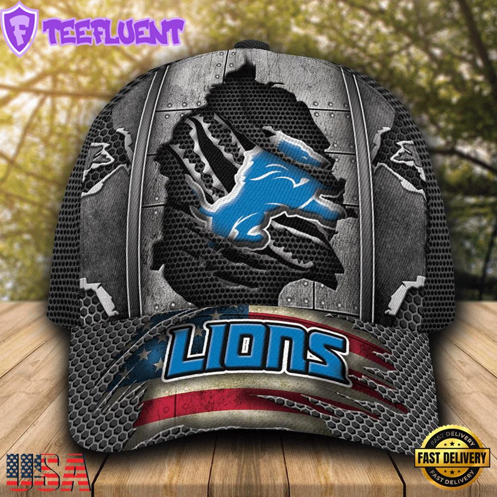 Detroit Lions NFL Football Team Logo Baseball Cap