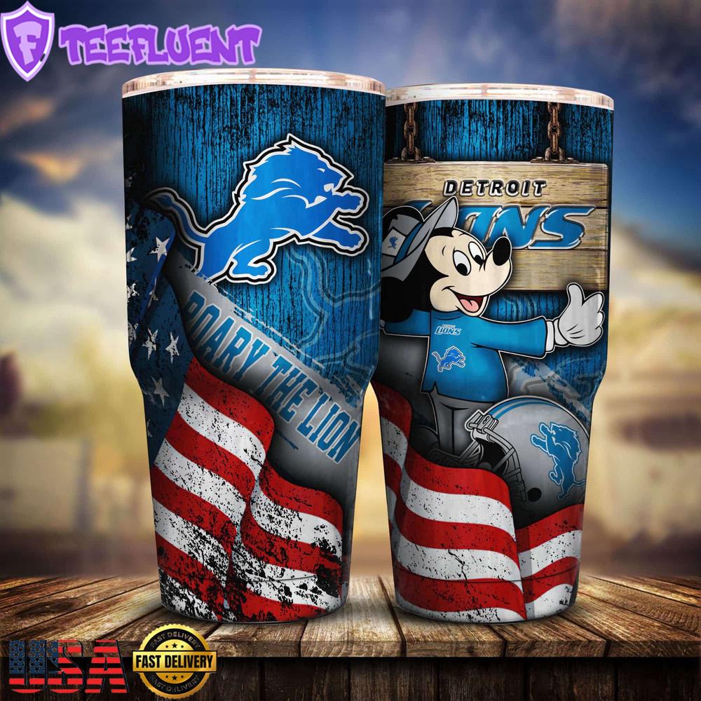 Detroit Lions NFL Mickey Mouse Disney Tumbler