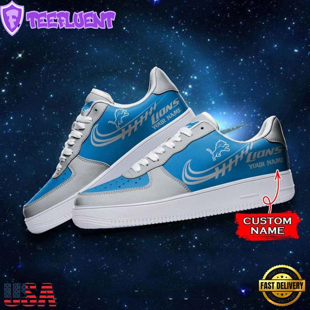 Detroit Lions NFL Personalized Air Force Sneaker