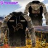 Detroit Lions Personalized Your Name Hunting Camo Hoodie