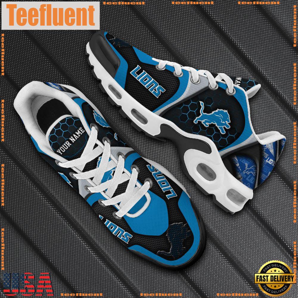 Detroit Lions Tn Shoes Personalized Your Name, Football Team Shoes