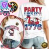 Detroit Pistons 2026 NBA Hello Kitty Independence Day Unisex 3D Shirt
