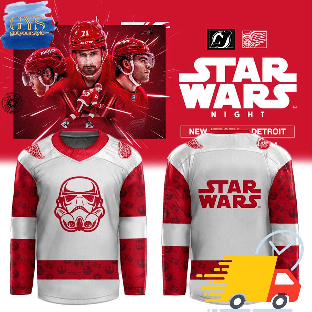 Detroit Red Wings x Star Wars Night 2024 Hockey Jersey