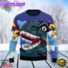 Dinosaur Face Ugly Christmas Sweater