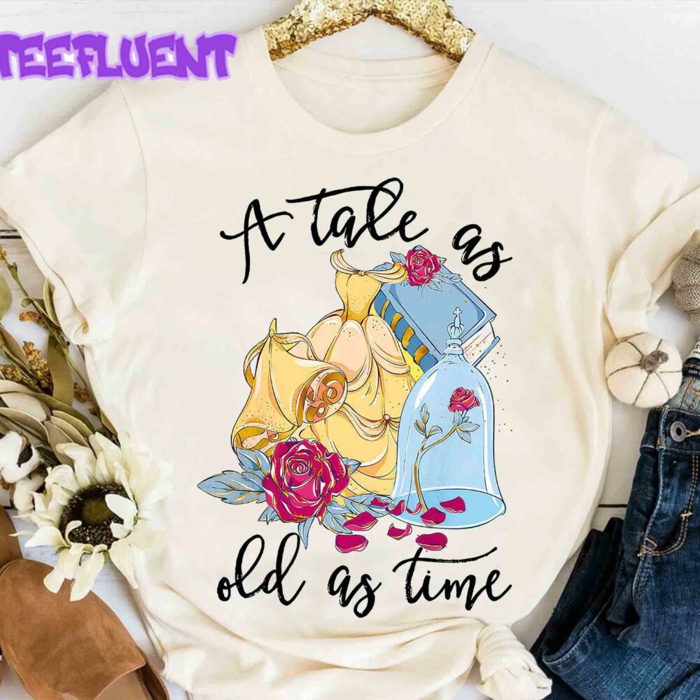 Disney Beauty And The Beast Tale As Old As Time Belle Princess Shirt Magic Kingdom T-shirt