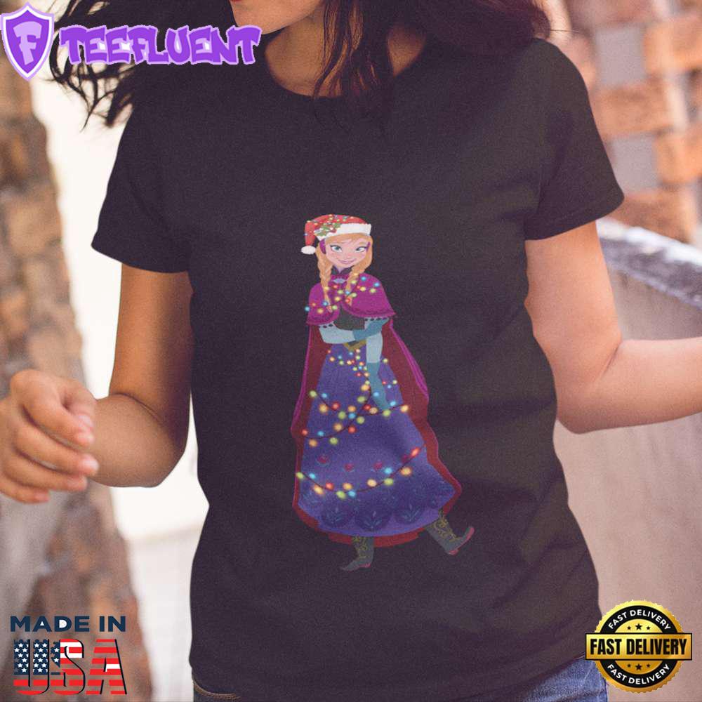 Disney Christmas Light Princess Anna T-shirt