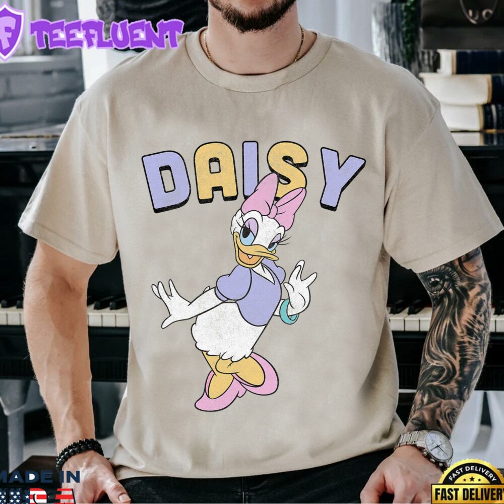 Disney Cute Mickey And Friends Daisy Duck Simple Portrait T-Shirt Lovely Unique Gift