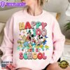Disney Happy 100 Days Of School Mickey And Friends Character Funny Cute T-Shirt