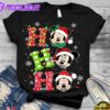 Disney Mickey Mouse And Minnie Mouse Ho Ho Ho Christmas Shirt