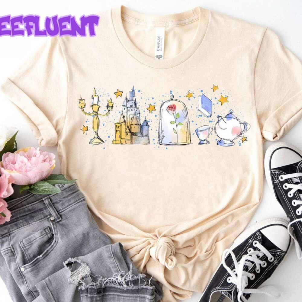 Disney Princess Belle Fall Shirt Beauty and the Beast T-shirt Disney Trip Tee