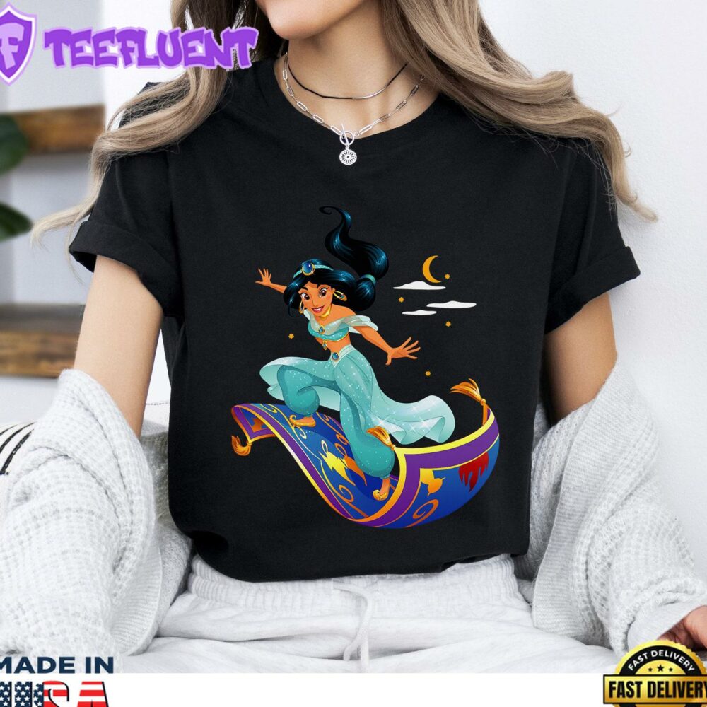Disney Princess Jasmine Magic Carpet T-Shirt Aladdin Matching Shirt Disneyland WDW Tee