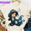 Disney Princess Jasmine Retro T-Shirt Aladdin Matching Tees Magic Kingdom Trip Shirts Gift Summer 3 Disney Princess Jasmine Retro T-Shirt Aladdin Matching Tees Magic Kingdom Trip Shirts