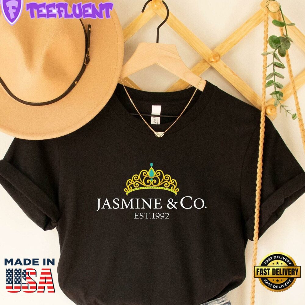 Disney Princess Jasmine Shirt Est 1992 Jasmine Crown Disneyworld T-Shirt Princess & Co Tee