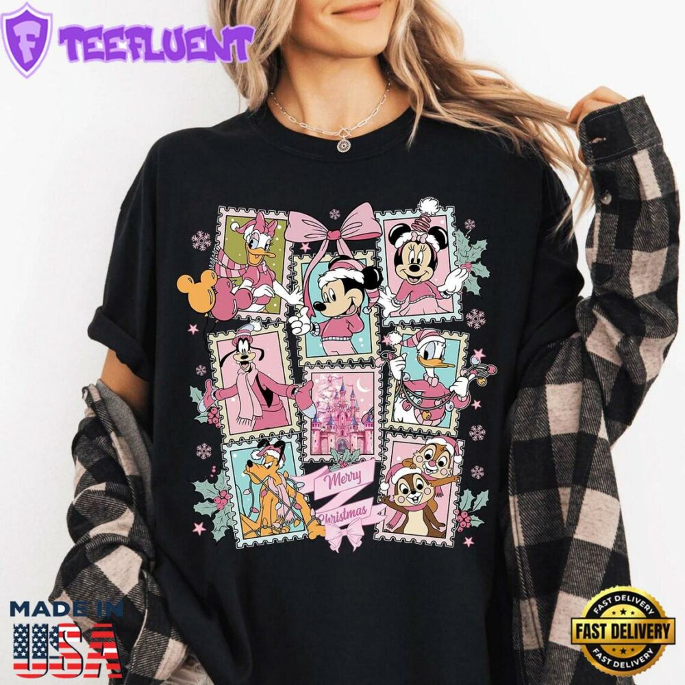 Disney Santa Mickey And Friends Shirt, Mickey's Very Merry Christmas Party 2025 Shirt