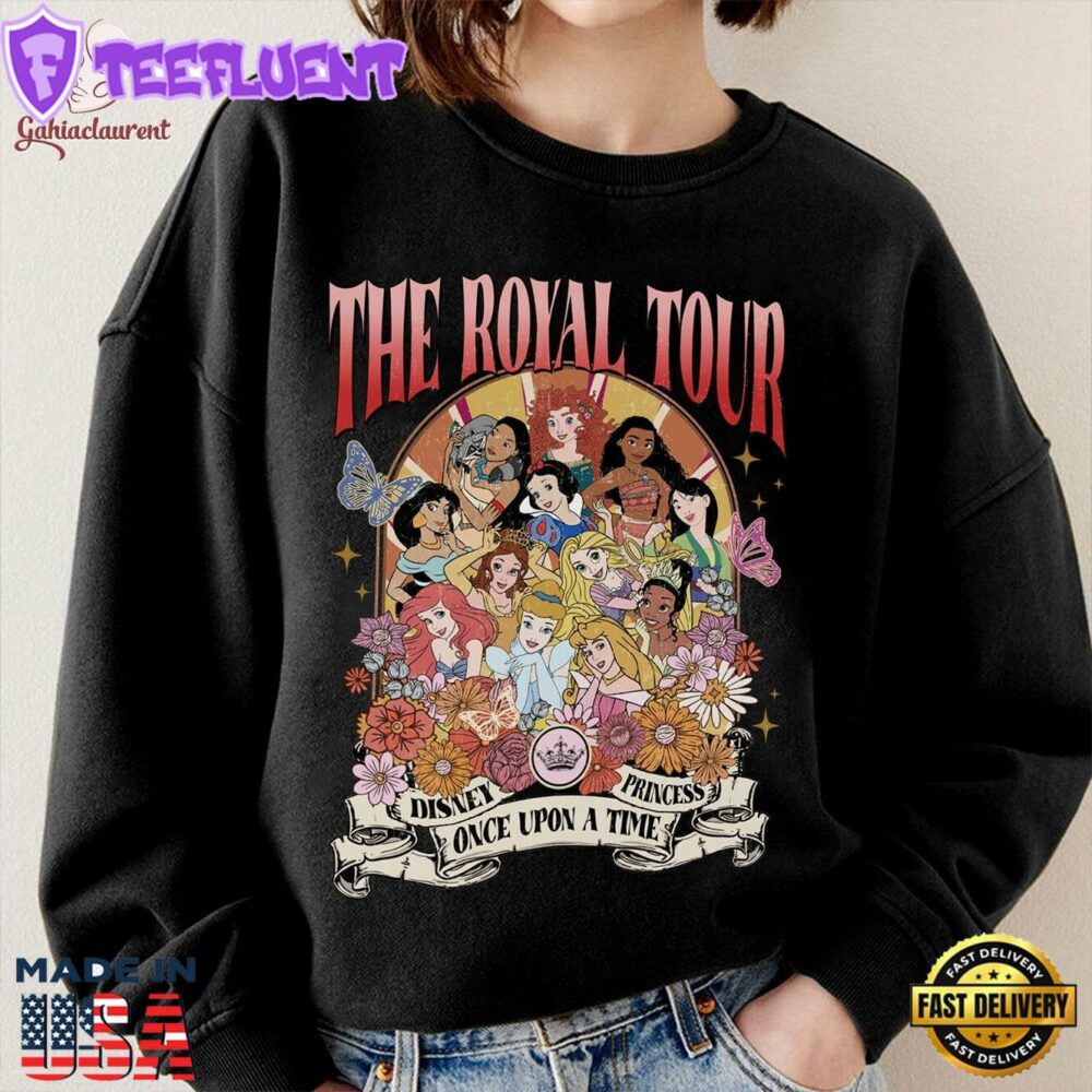 Disneyland Retro Floral Princess Royal T-Shirt Lovely Unique Gift