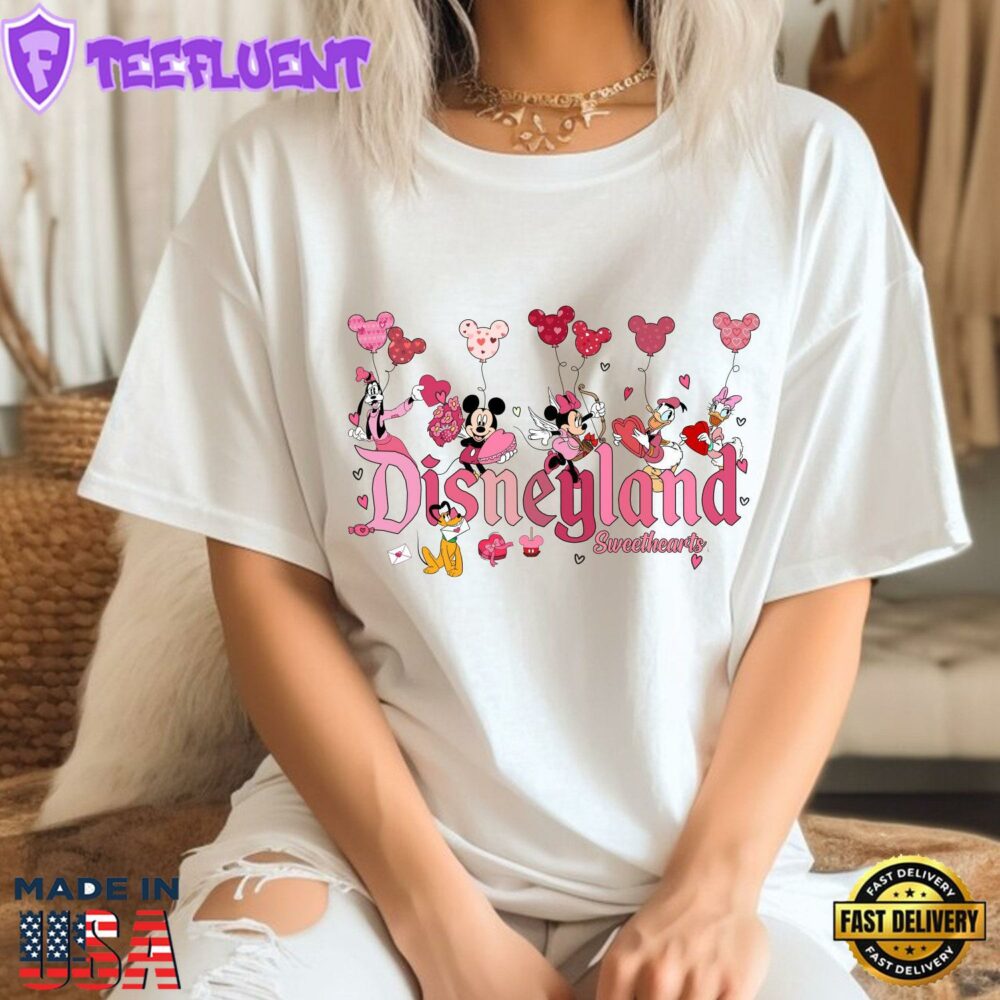 Disneyland Valentine's Day T-Shirt Mickey Balloons Comfort Colors® Sweetheart Shirt