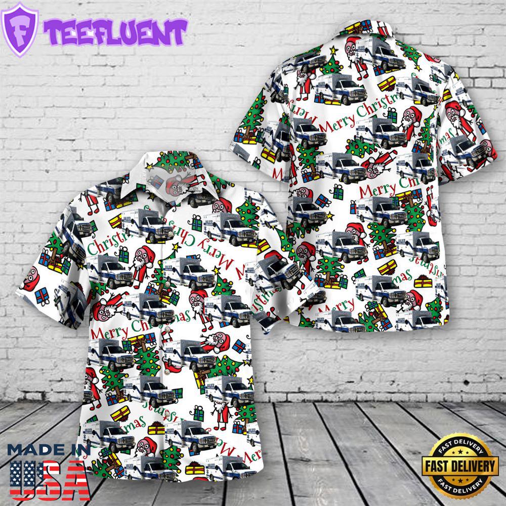 Dodge Center, Minnesota, Dodge Center Ambulance Christmas Hawaiian Shirt