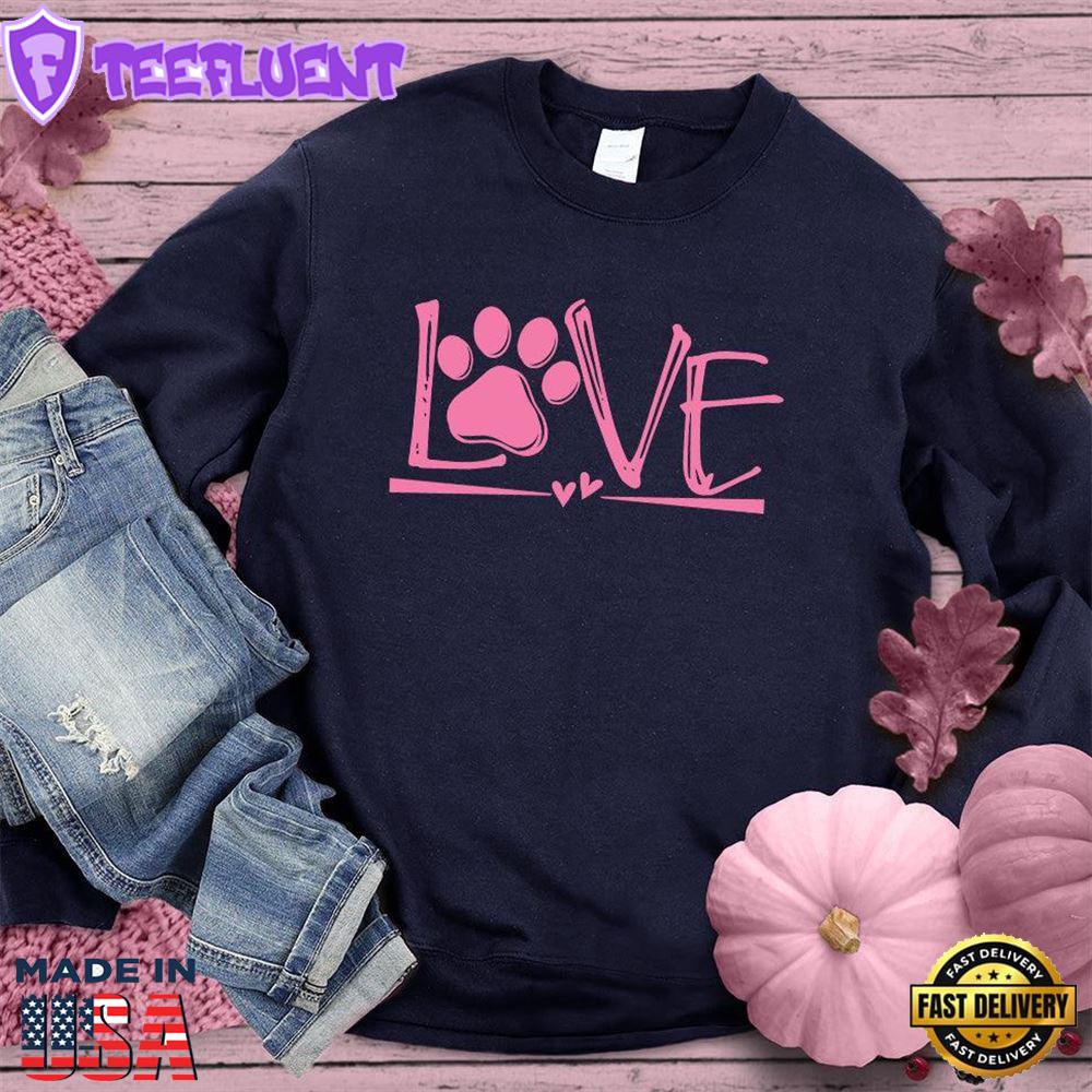 Dog Love Sweatshirt Pink Edition